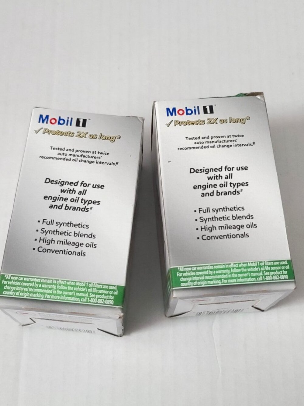 2 Pk Mobil 1 Extended Performance Oil Filter M1C-254A High Efficiency + Capacity - Picture 2 of 9